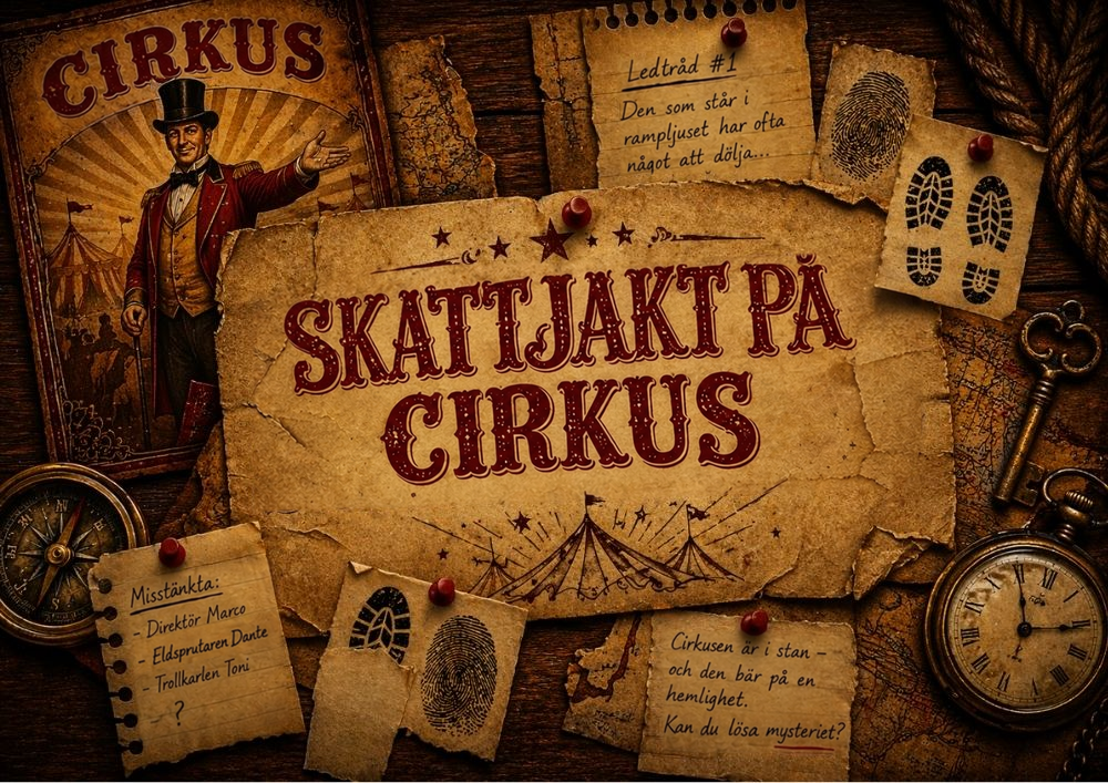 Cirkusdetektiverna — Omslag till äventyrspaketet